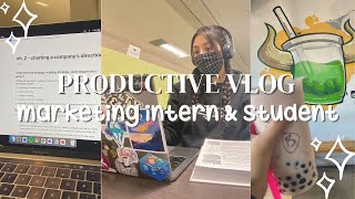 Productive Days in My Life ☀️ | marketing intern & student by Alexis 112 views 2 years ago 12 minutes, 5 seconds