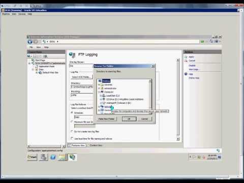 How to change logging variables in IIS on a Windows 2008 R2 server