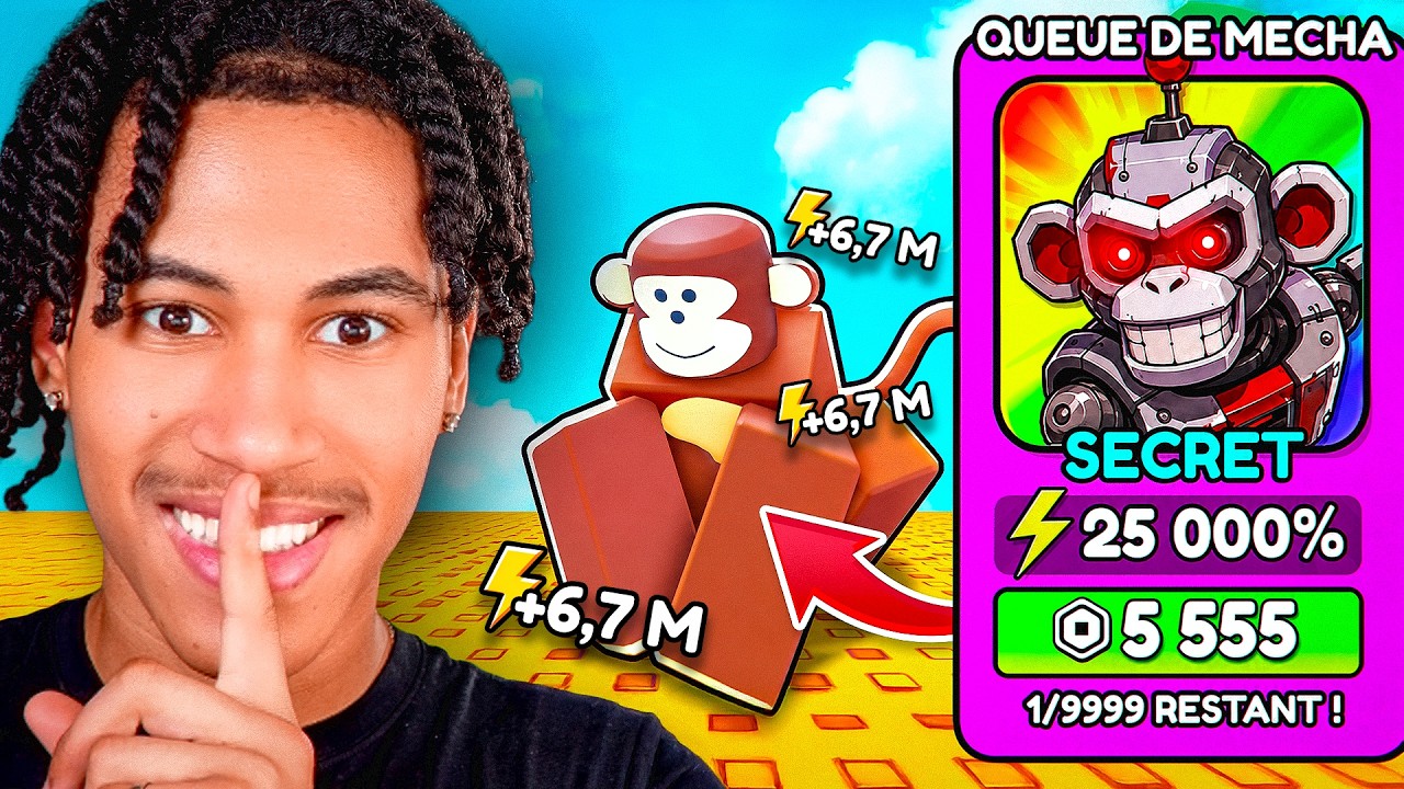 Je commence de Noob avec la MEILLEURE QUEUE dans Speed ​​Monkey Escape ! (Roblox)
