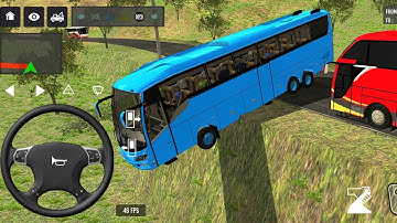 2024 Indonesia Bus Simulator Full Traffic Driving Hill Road Offroad Android New Gameplay |#655