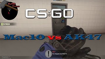 CS:GO Mac10 Vs AK47 Spray Pattern(no Sound) 2017