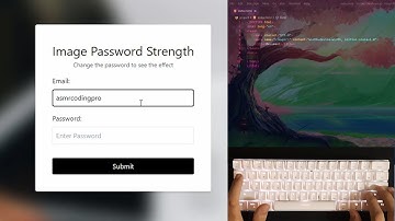 Password Strength Background Image Blurriness - ASMR - No Talking