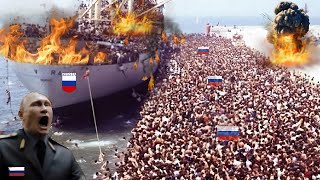 Today! The only aircraft carrier carrying thousands of Russian troops was destroyed by Ukraine