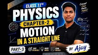 Class 11 Physics Chapter 2 Part 3 📚 | Graphical Analysis of Motion (x-t, v-t, a-t Graphs) 📈