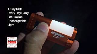 DuB-EnG: AceBeam UC3A  a tiny / miniature EDC RGB Flashlight review and test