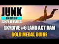 Junk Energy Skydives #6 Land Act Dam: Gold Medal Guide | NEW Daily Activity in GTA Online