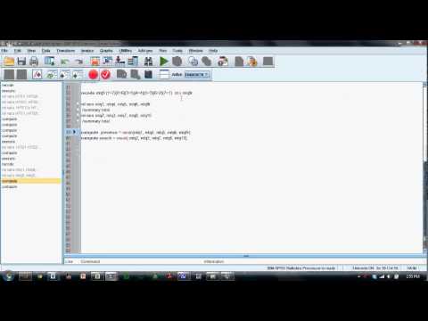 Computing Scale Scores in SPSS using Syntax