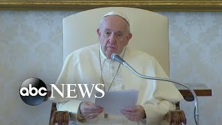 Pope Francis sends emotional message to the world