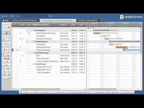 Einfache Gantt-Ansicht