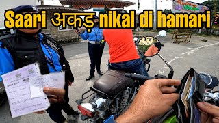 EP-05 |  Sikkim Police Taught us good lesson today | 2 Challans in a Day | North East Ride |