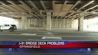Parts of elevated section of I-91 came falling down.