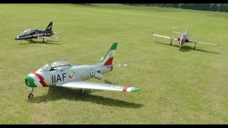 LARGE SCALE RC JETS HAWK - SABRE - XXL "IRONMAN" VIPERJET AT WESTON PARK MODEL AIRCRAFT SHOW - 2014
