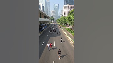 Car Free Day Timelapse #shorts #timelapse #carfreeday #centraljakarta