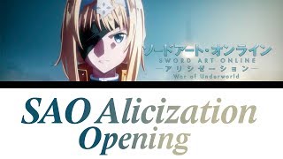 (SAO Alicization: WoU Opening 1)『Resolution』- Haruka Tomatsu [Romaji, Español, English, Lyrics]