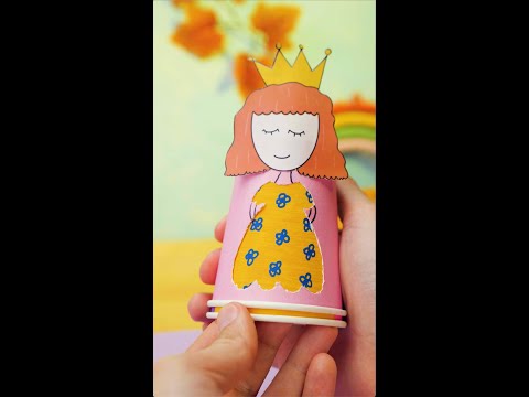 Turn Paper Cup Into Most Stunning Princess Dress DIY Playandlearn