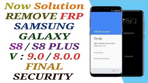 BYPASS FRP SAMSUNG GALAXY S8 SM-G950F ANDROID 9.0 BINARY U4 /FRP G950F U4 V9