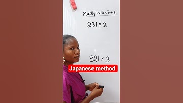 Japanese method of multiplication, math trick. #maths #mathshorts #mathtricks