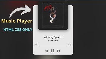 How To Make A Music Player Using HTML CSS And JavaScript