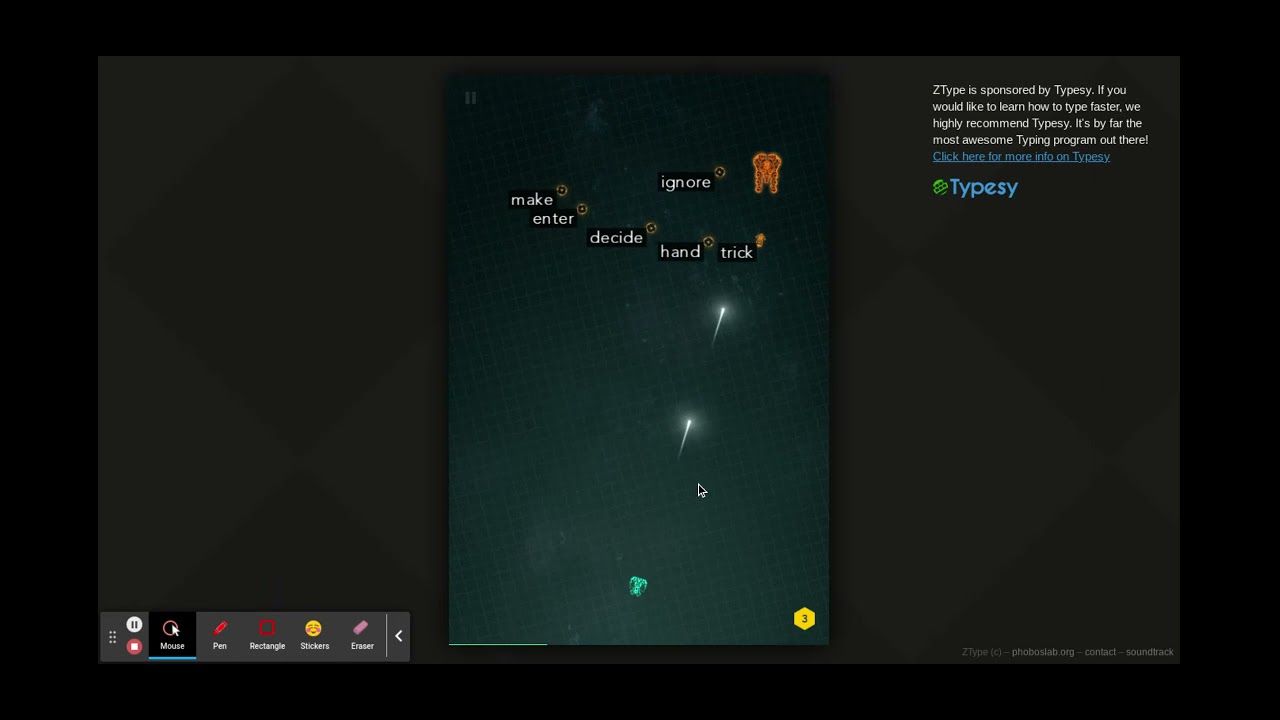 ZType Typing Game Type to Shoot YouTube
