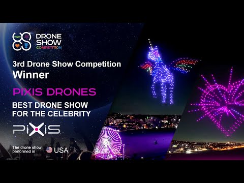 500 light drones bring magic to life in the sky