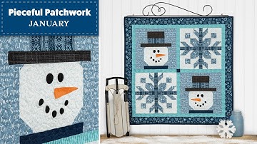 How to Make the Pieceful Patchwork Kit for January | Shabby Fabrics