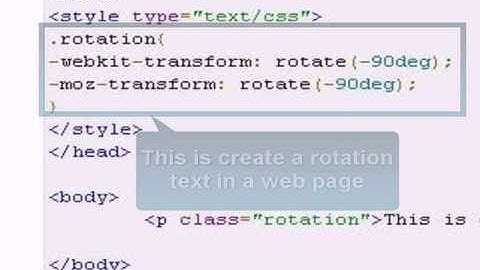 CSS Tutorial : css text rotation