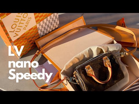 Louis Vuitton Nano Speedy Bag + What it looks like on + What Fits Inside! 