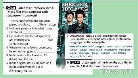 2 solutions pre intermediate unit 8 Sherlock Holmes Cultural bank