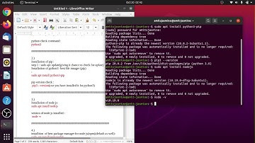 How to install nodejs , npm and pip in Ubuntu || LINUX || AmitsJasmine