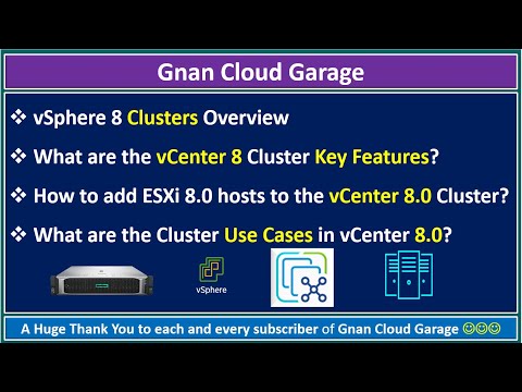 How to add ESXi 8.0 hosts to the vCenter 8.0 Cluster? | Key Features | Cluster Use Cases