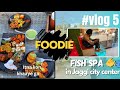 Vlog5  fish spa in jaggi city center  foodie  jd singh