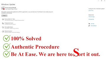 We could not connect to the update service. We