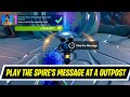 Play the Spire's Message at a Guardian Outpost location in Fortnite - Raz Spire Quest