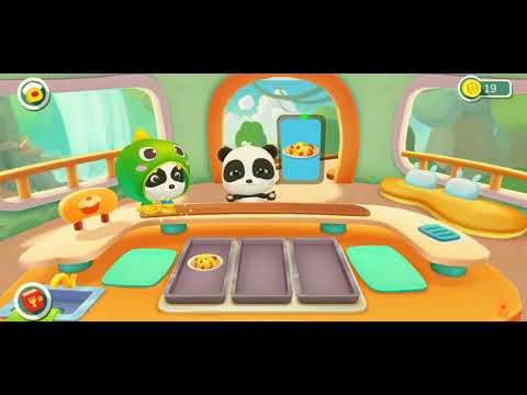 Little panda restaurant||Game Simulasi memasak anak||baby bus||Kids education