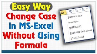 Change Case in Excel without Formula | How to change Lowercase to Uppercase in Excel screenshot 4