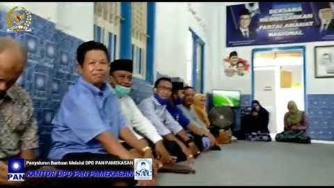Slamet Ariyadi DPR RI pendistribusian sembako bersama para rekan-rekan SACrew dan  DPD PAN PAMEKASAN