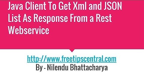Java client To Return Xml Or JSON List From Get Method in REST service