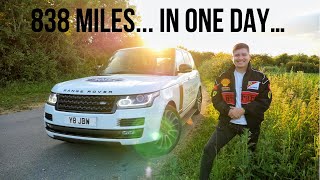 Can I drive across the UK faster than the sun in a Range Rover?