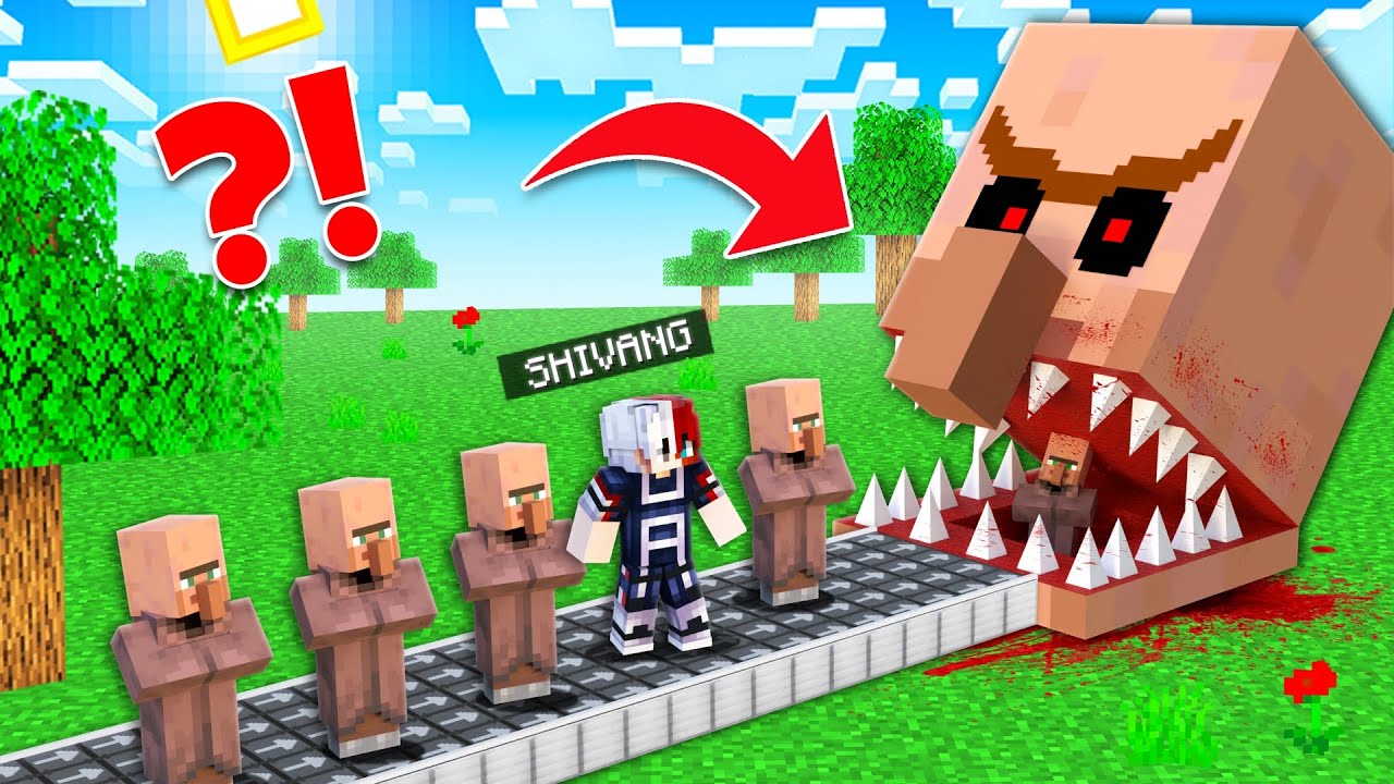 We Found Eating Head Villager In Our Minecraft World!!