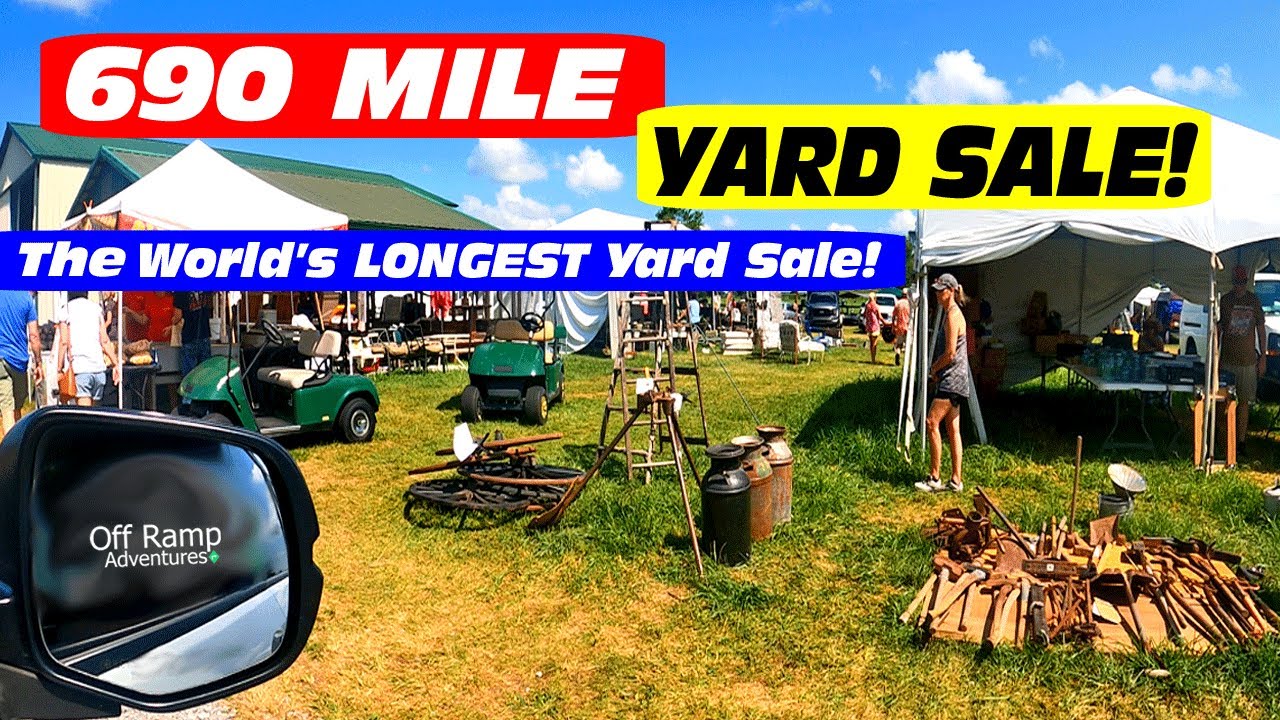 ヤードセール Highway 127 YARD SALE - AMAZING Finds at the World's LONGEST Yard