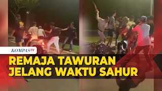 Viral Aksi Tawuran Remaja Jelang Waktu Sahur, Satu Orang Jadi Korban