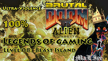 Brutal Doom Alien Vendetta - Level 08: Beast Island