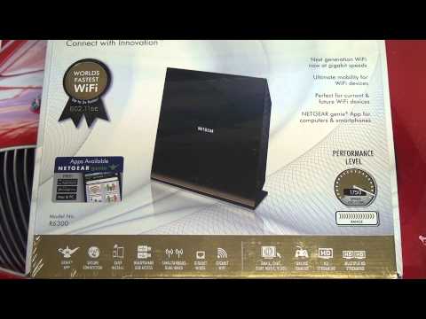 Netgear R6300 802.11ac WiFi Router Unboxing