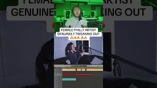 she was snapping 🤣😭🔥 #phillystudio #phillymusic #phillytiktok #phillytok #phillyrap