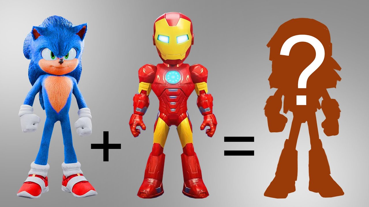 SONIC + IRON MAN JUNIOR | Hedgehog fusion machine