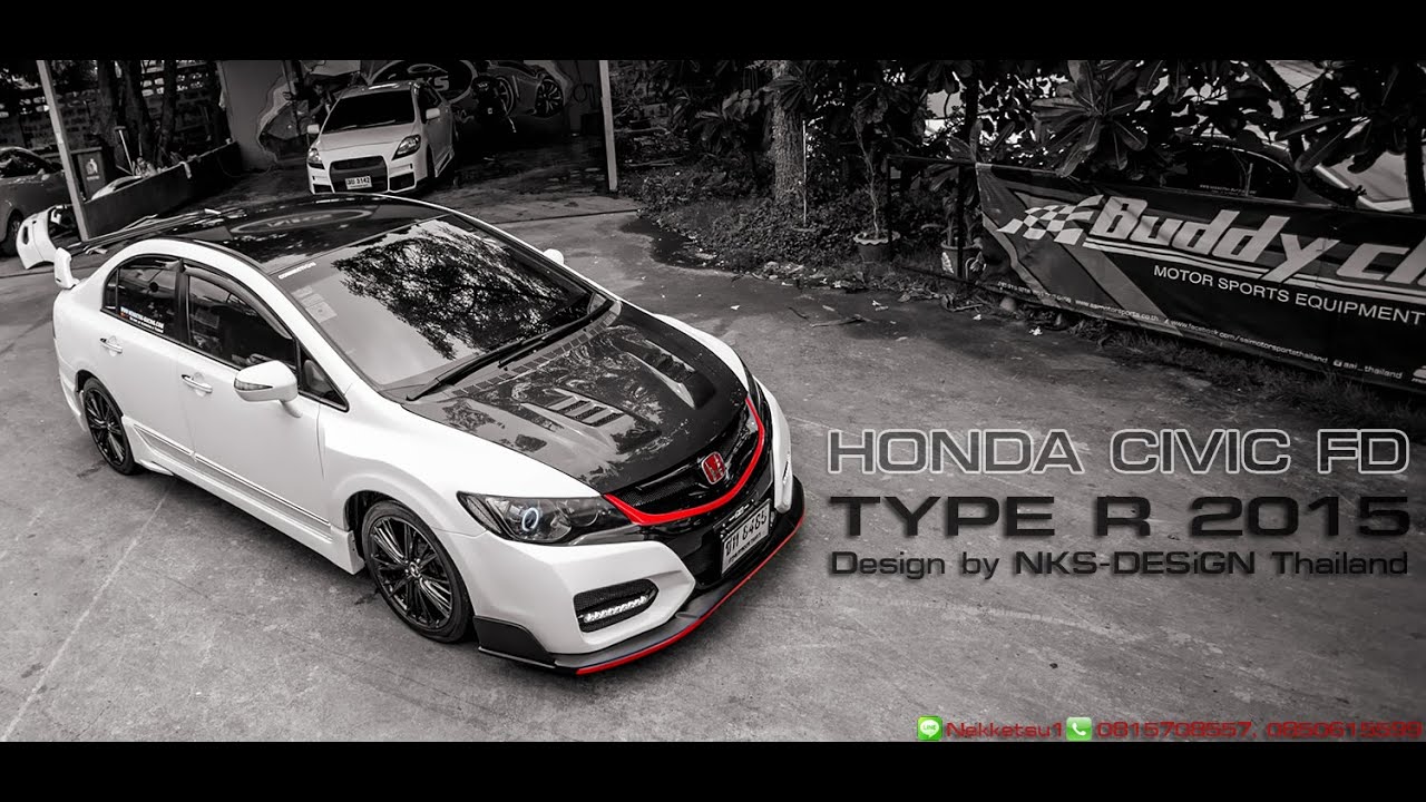 ชุดแต่ง Honda Civic FD ทรง Type R15 จาก NEKKETSU racing ...