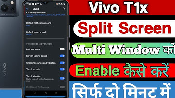 Vivo T1x Split Screen Enable Kaise Karen || How To Enable Multi Window On Vivo T1x || Split Screen