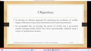 Transfer Learning with GAN Model for Satellite Image Resolution Enhancement | ICCIT 2023