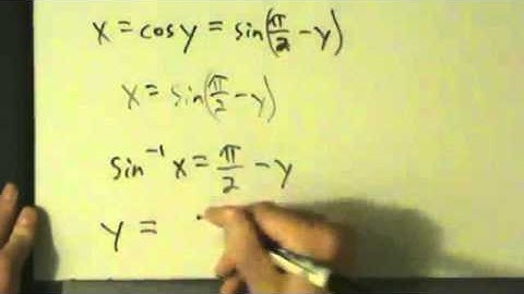 Calculus I - Derivative of Inverse Cosine Function arccos(x) - Proof