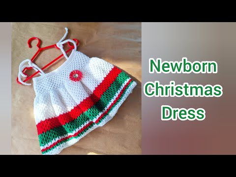 Newborn First Christmas Dress - YouTube